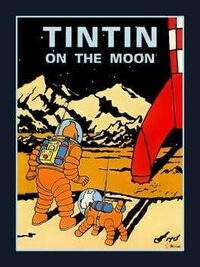 Tintin on the Moon cover