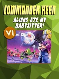Commander Keen in Aliens Ate My Baby Sitter! cover