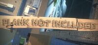 Plank not included cover