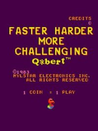 Faster Harder More Challenging Q*bert cover