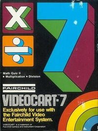 Videocart-7: Math Quiz II - Multiplication & Division cover