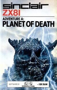 Adventure A: Planet of Death cover