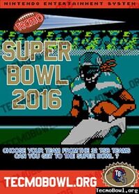Tecmo Super Bowl 2016 cover